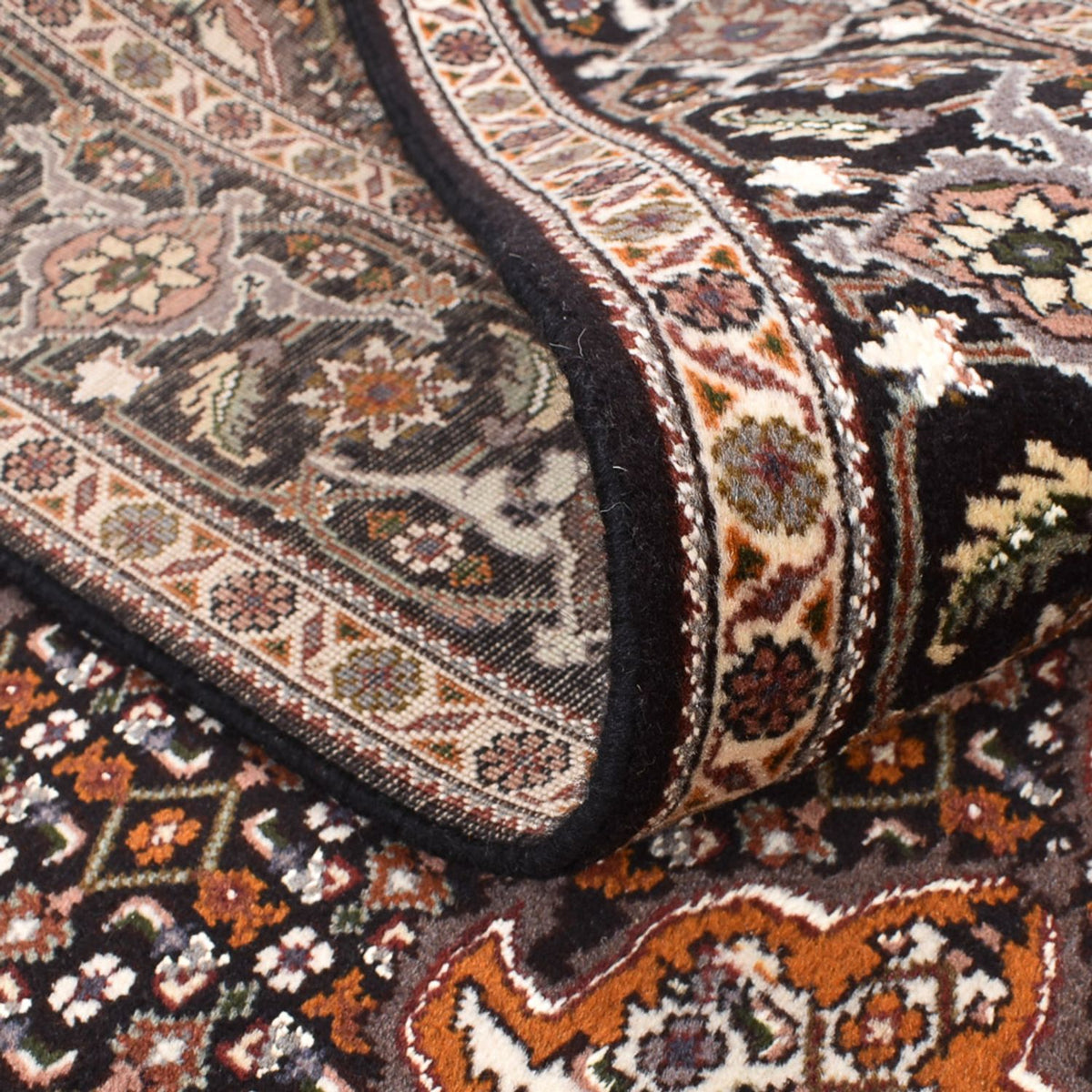 Dywan perski - Tabriz - Królewski kwadratowy  - 207 x 200 cm - brązowy