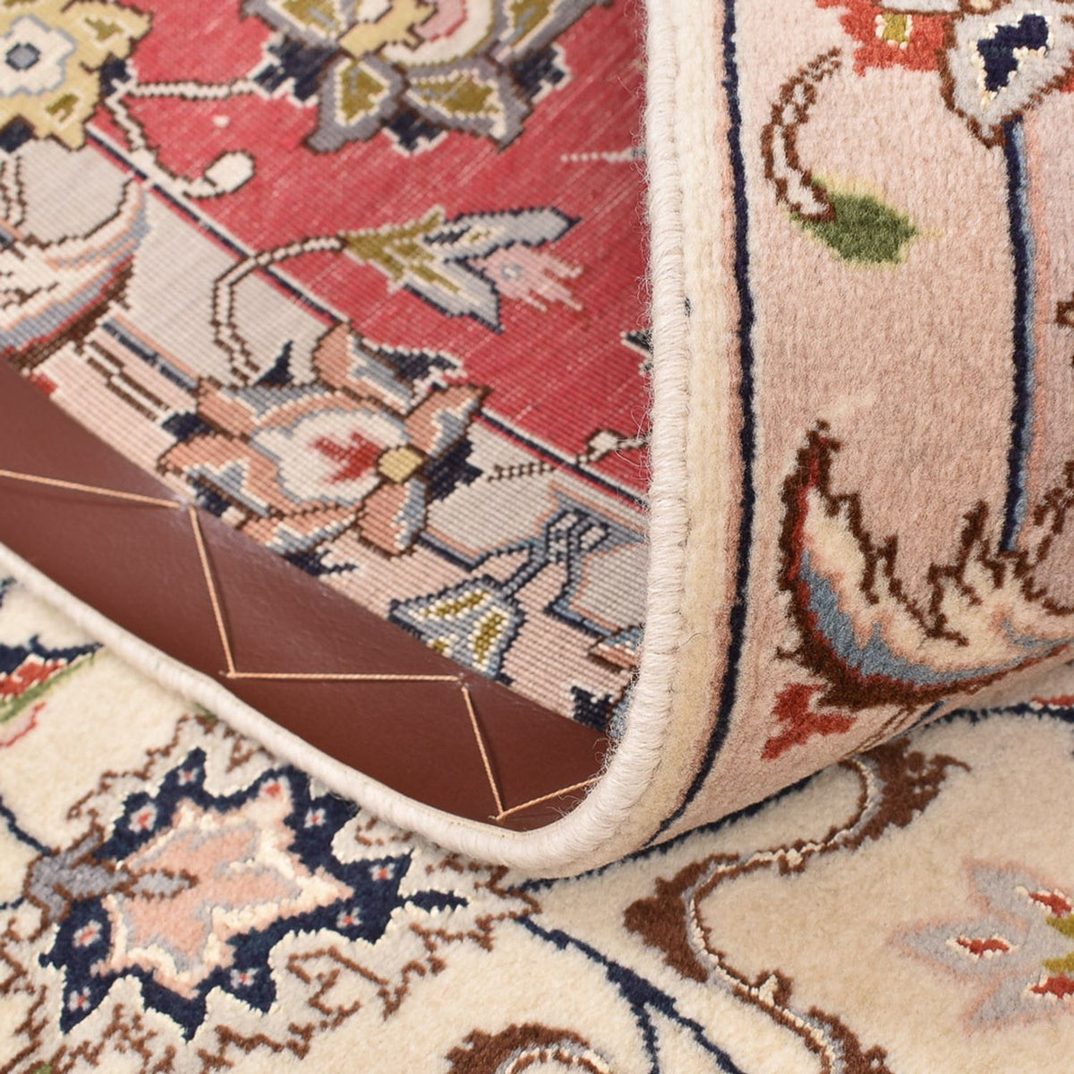 Dywan perski - Tabriz - Królewski kwadratowy  - 202 x 201 cm - beżowy