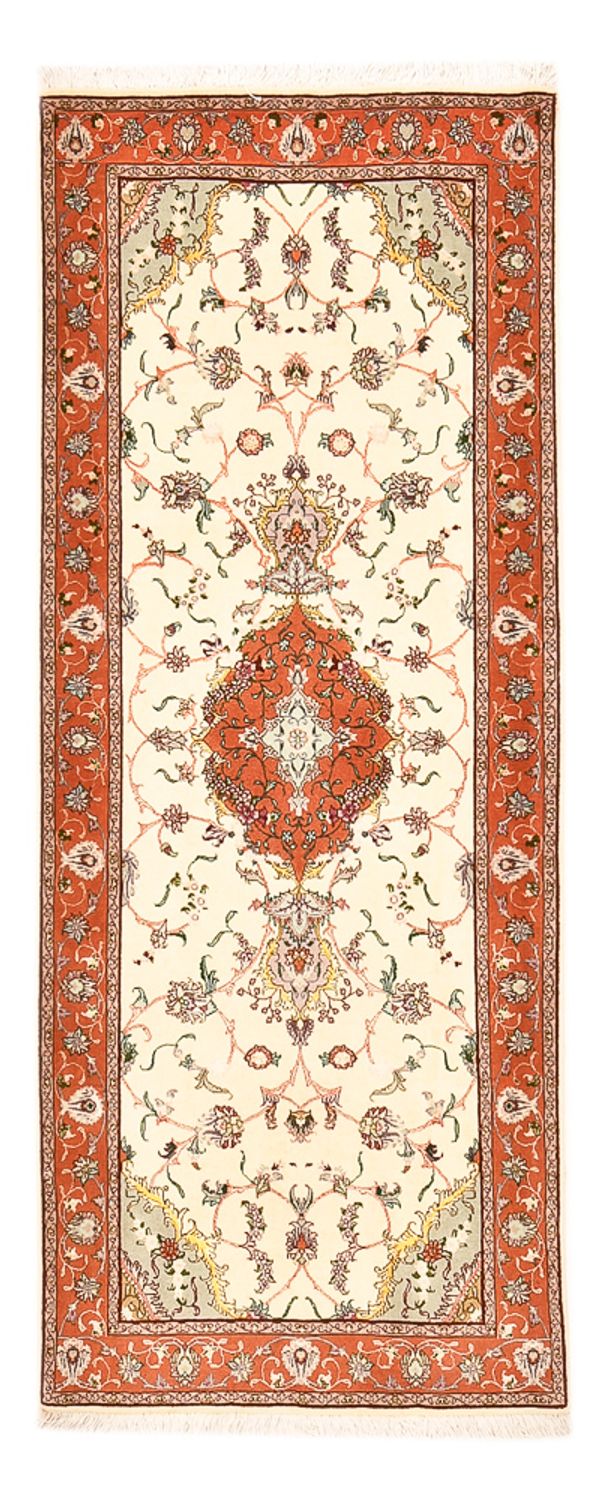 Biegacz Dywan perski - Tabriz - Królewski - 206 x 80 cm - wielokolorowy