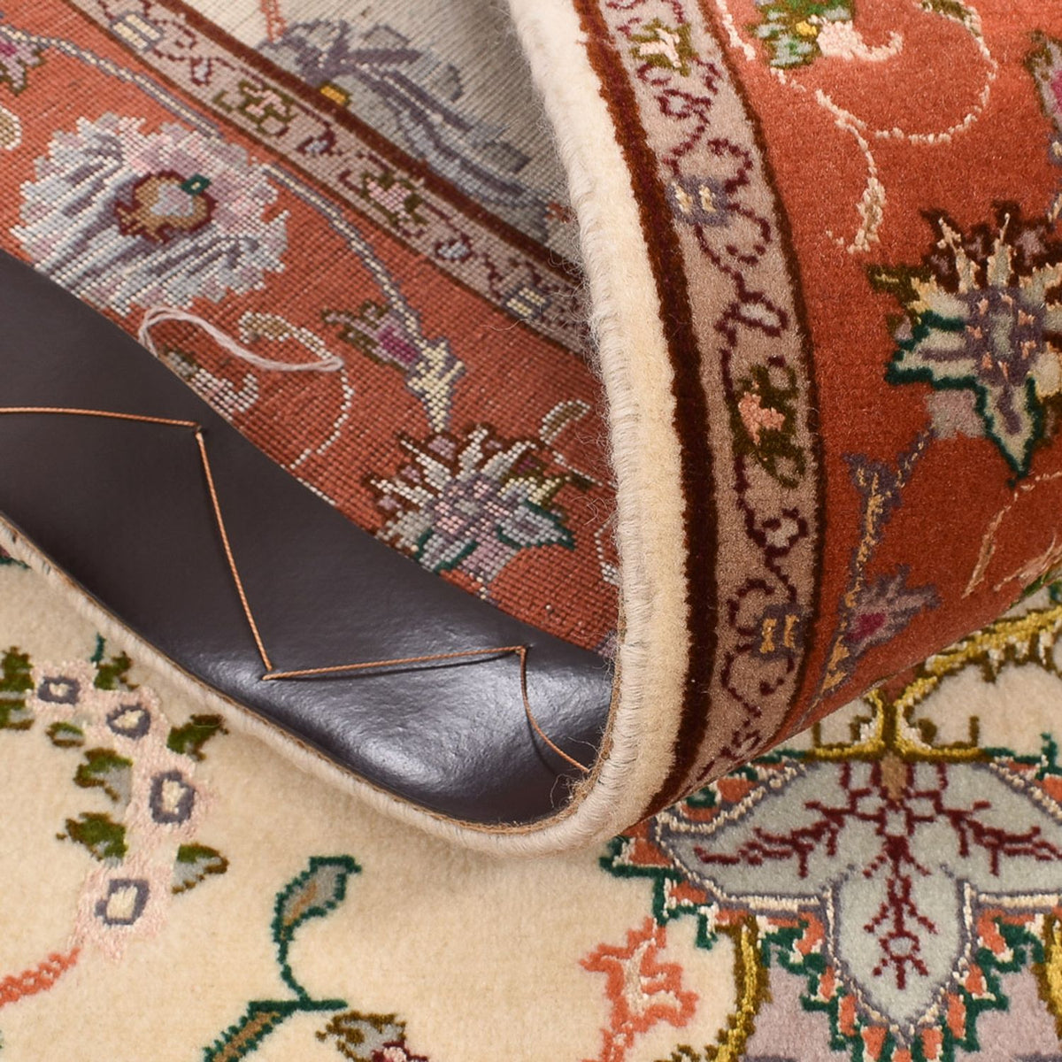 Biegacz Dywan perski - Tabriz - Królewski - 206 x 80 cm - wielokolorowy