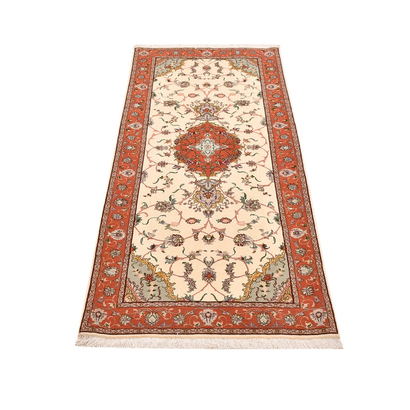 Biegacz Dywan perski - Tabriz - Królewski - 206 x 80 cm - wielokolorowy