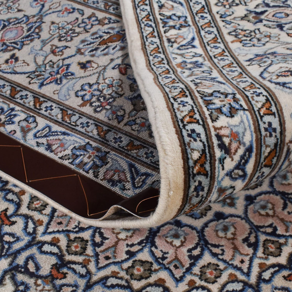 Dywan perski - Keshan - Royal - 362 x 245 cm - szary