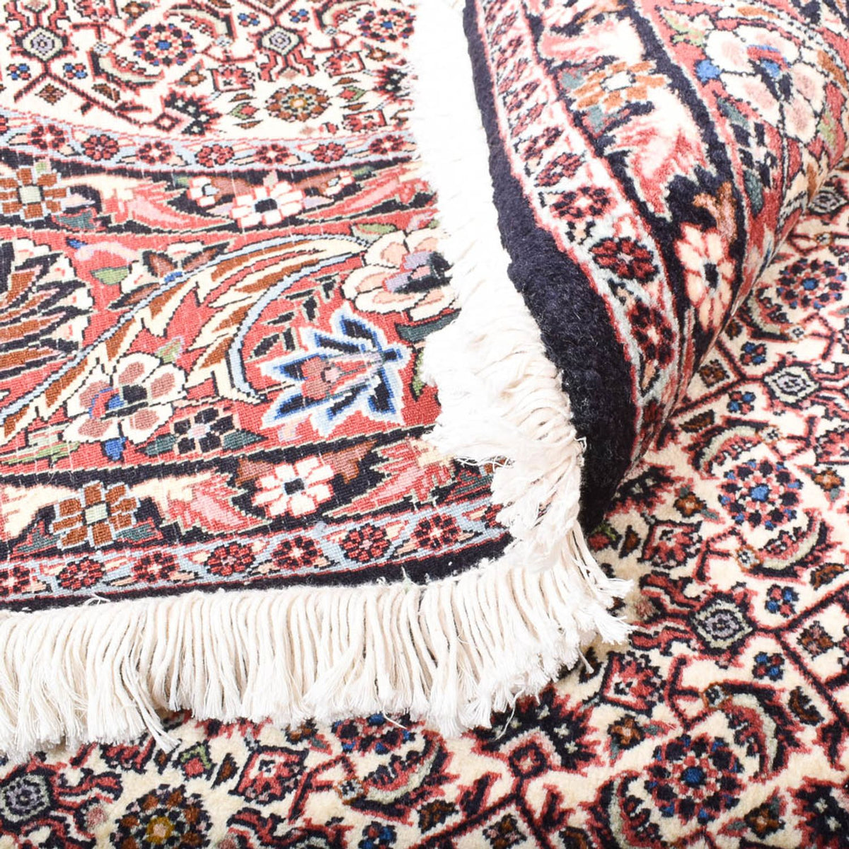 Dywan perski - Bijar okrągły  - 250 x 250 cm - jasnoszary