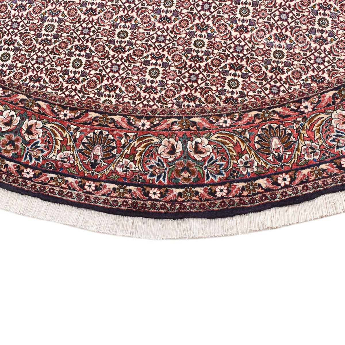 Dywan perski - Bijar okrągły  - 250 x 250 cm - jasnoszary