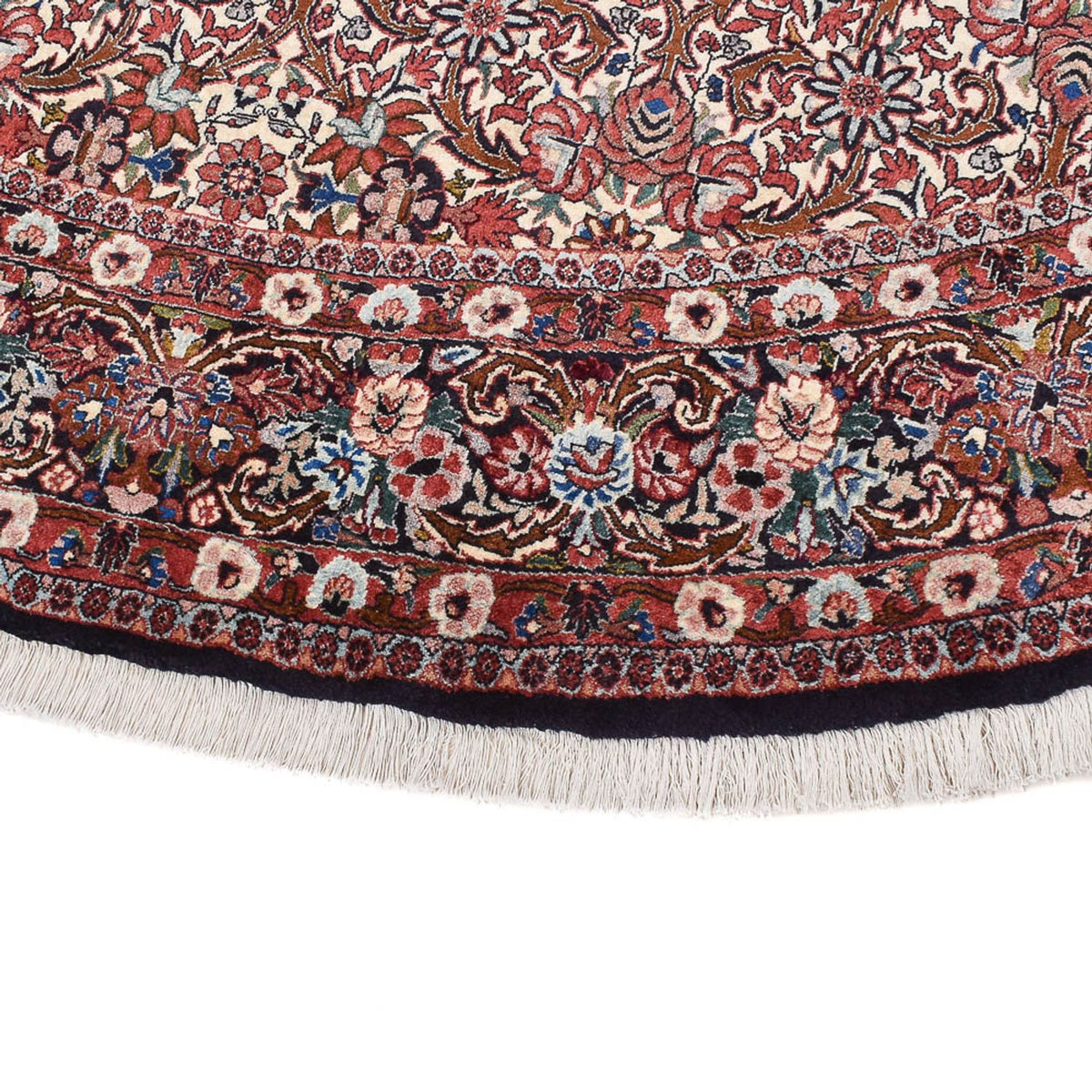 Dywan perski - Bijar okrągły  - 250 x 250 cm - rdza