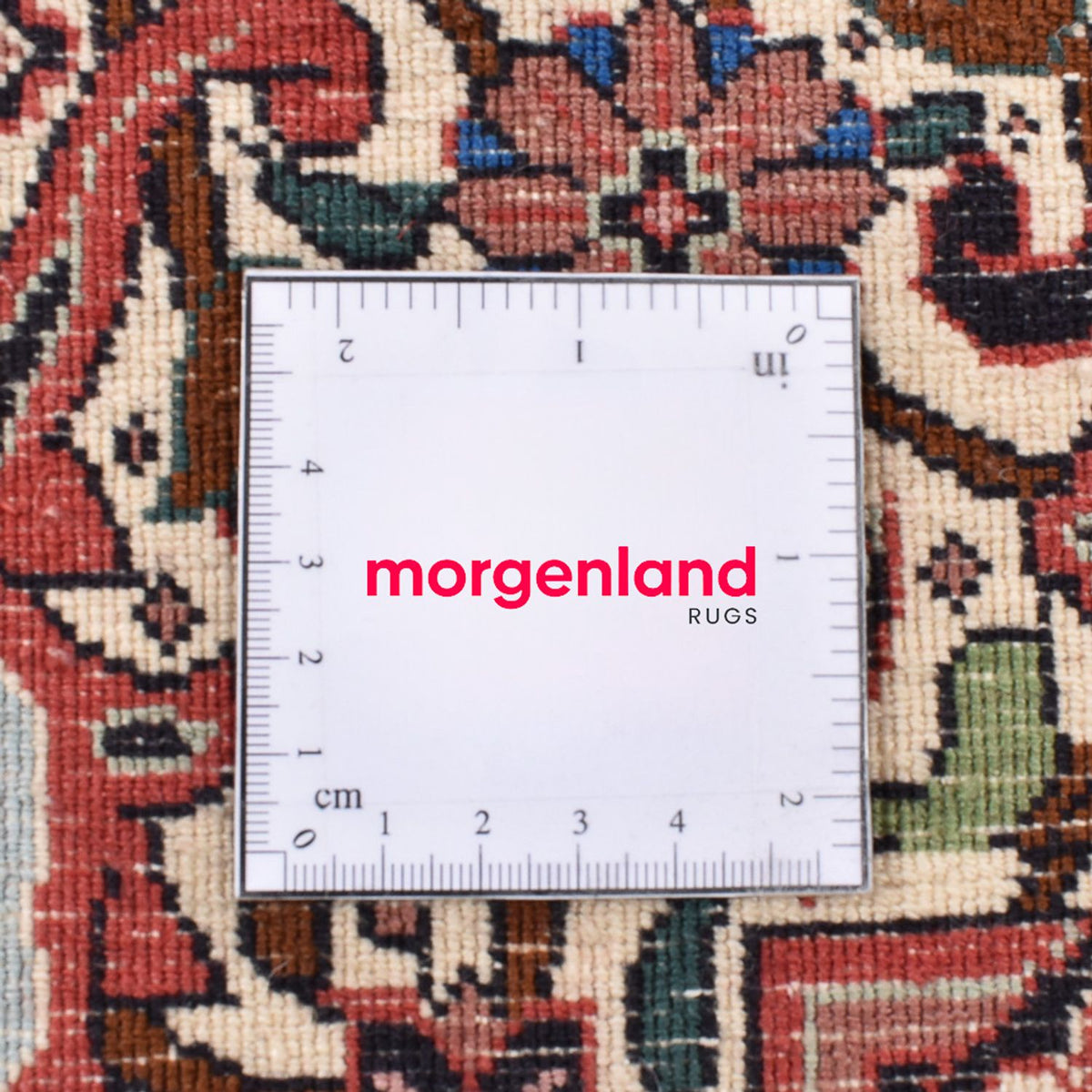 Dywan perski - Bijar okrągły  - 300 x 300 cm - bordowa czerwień