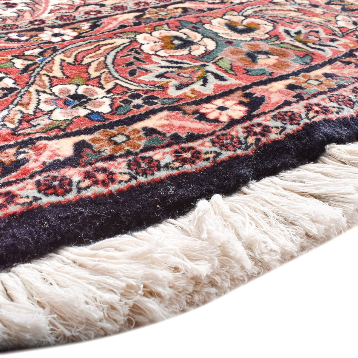 Dywan perski - Bijar okrągły  - 250 x 250 cm - rdza