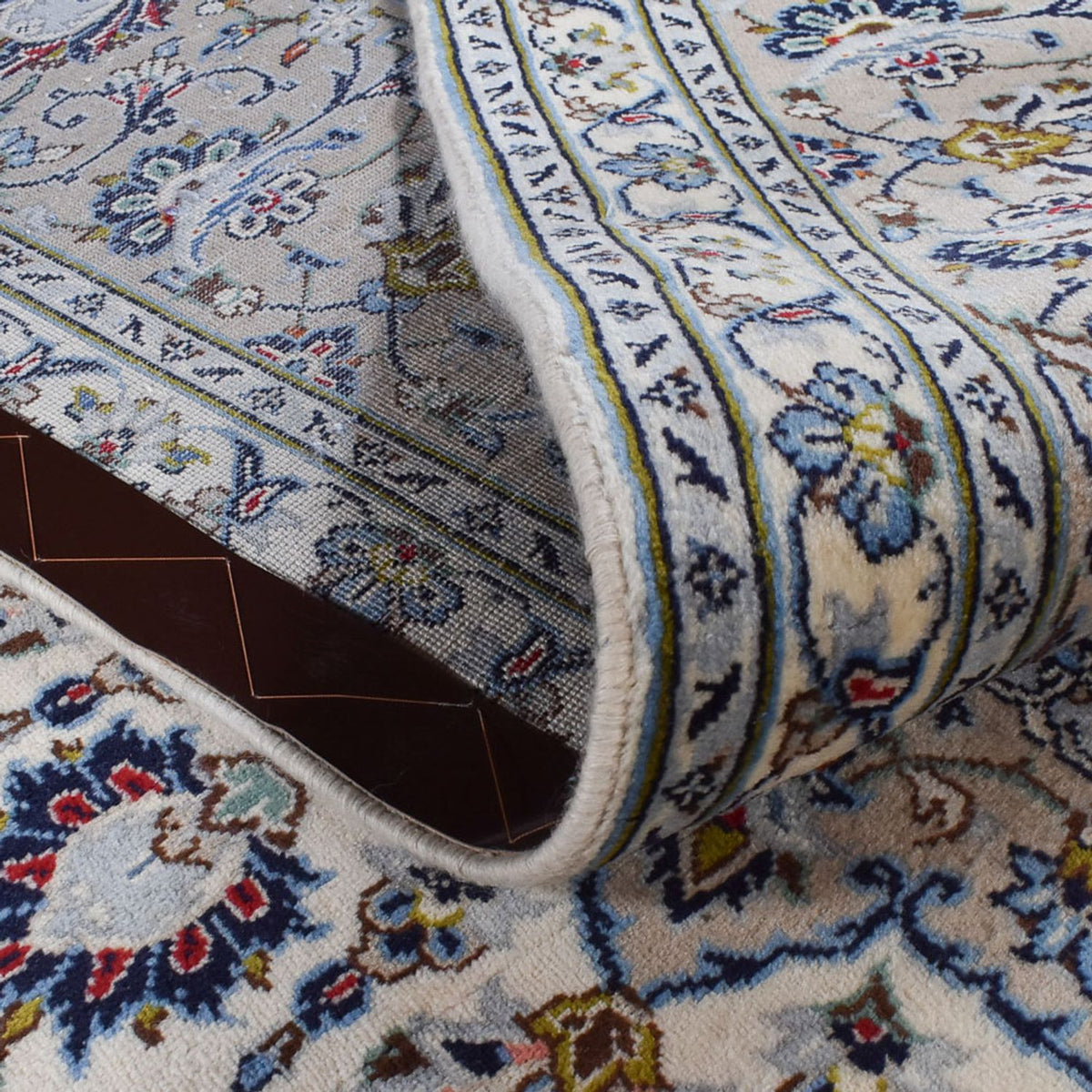 Dywan perski - Keshan - Royal - 346 x 246 cm - szary