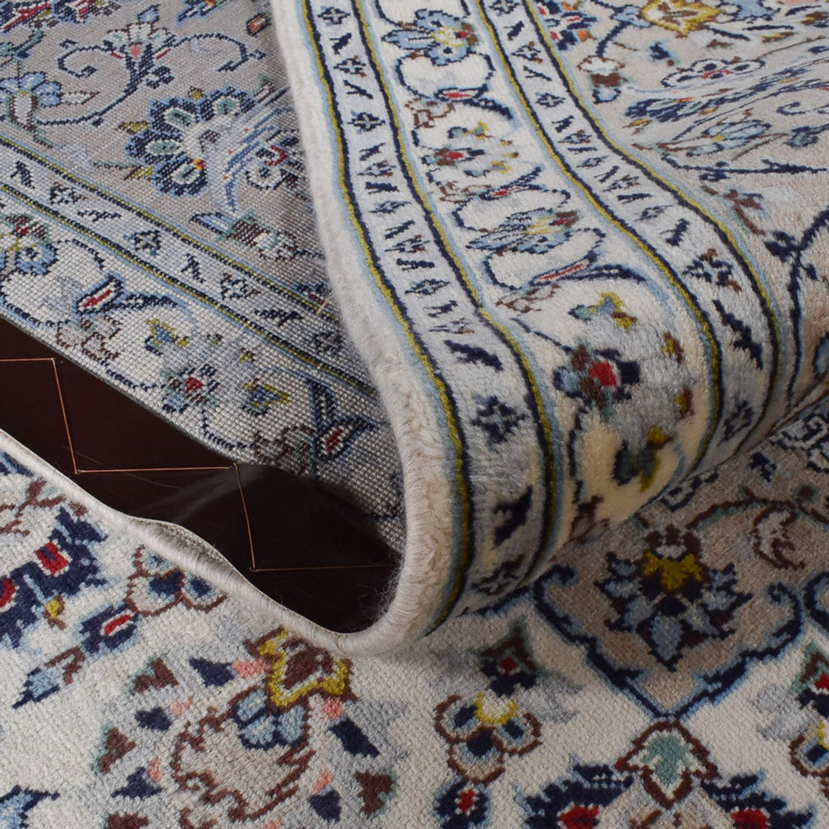 Dywan perski - Keshan - Royal - 354 x 244 cm - szary