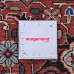 Dywan perski - Bijar okrągły  - 300 x 300 cm - ciemna czerwień