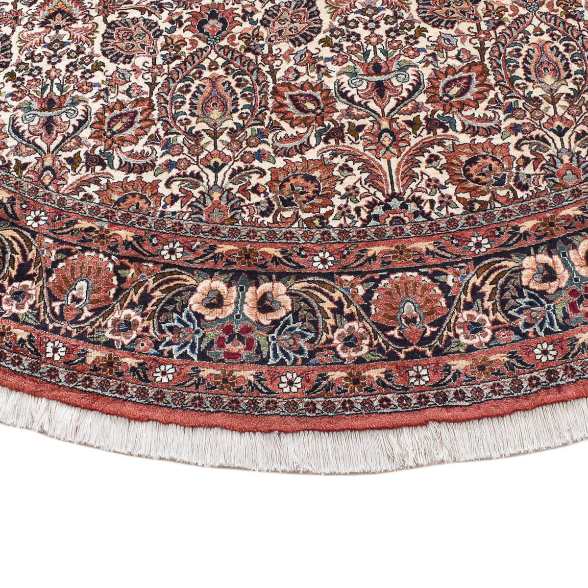 Dywan perski - Bijar okrągły  - 250 x 250 cm - rdza