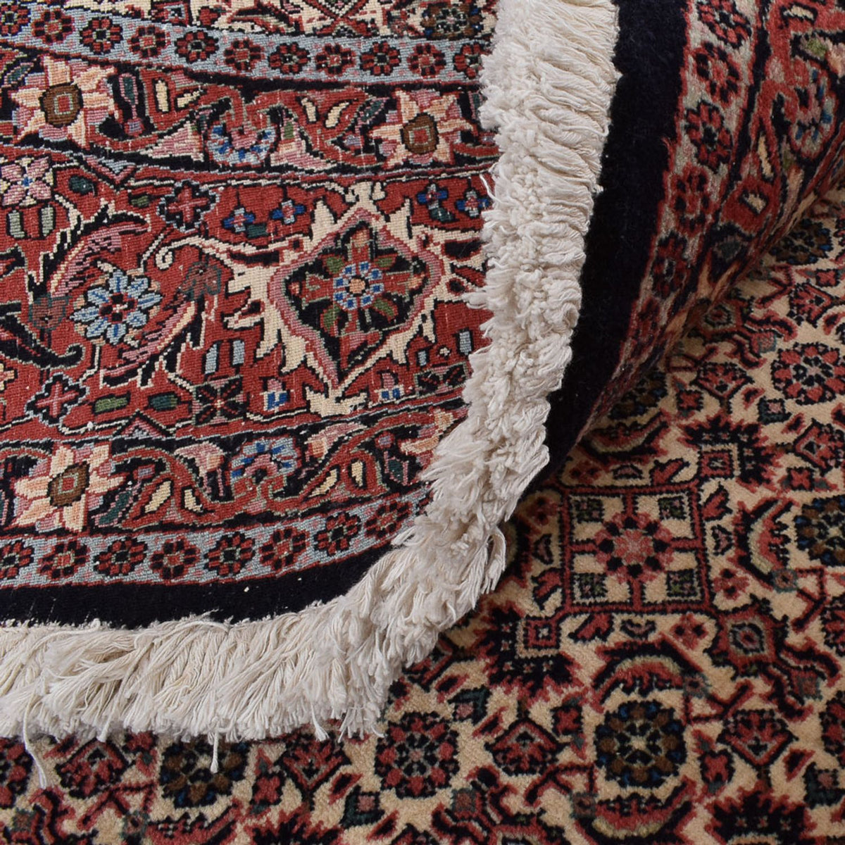 Dywan perski - Bijar okrągły  - 250 x 250 cm - rdza