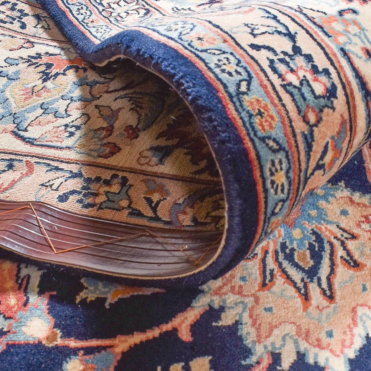 Dywan perski - Klasyczny - 368 x 244 cm - ciemnoniebieski