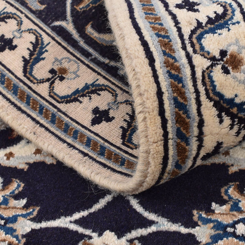 Biegacz Dywan perski - Nain - Królewski - 186 x 65 cm - ciemnoniebieski