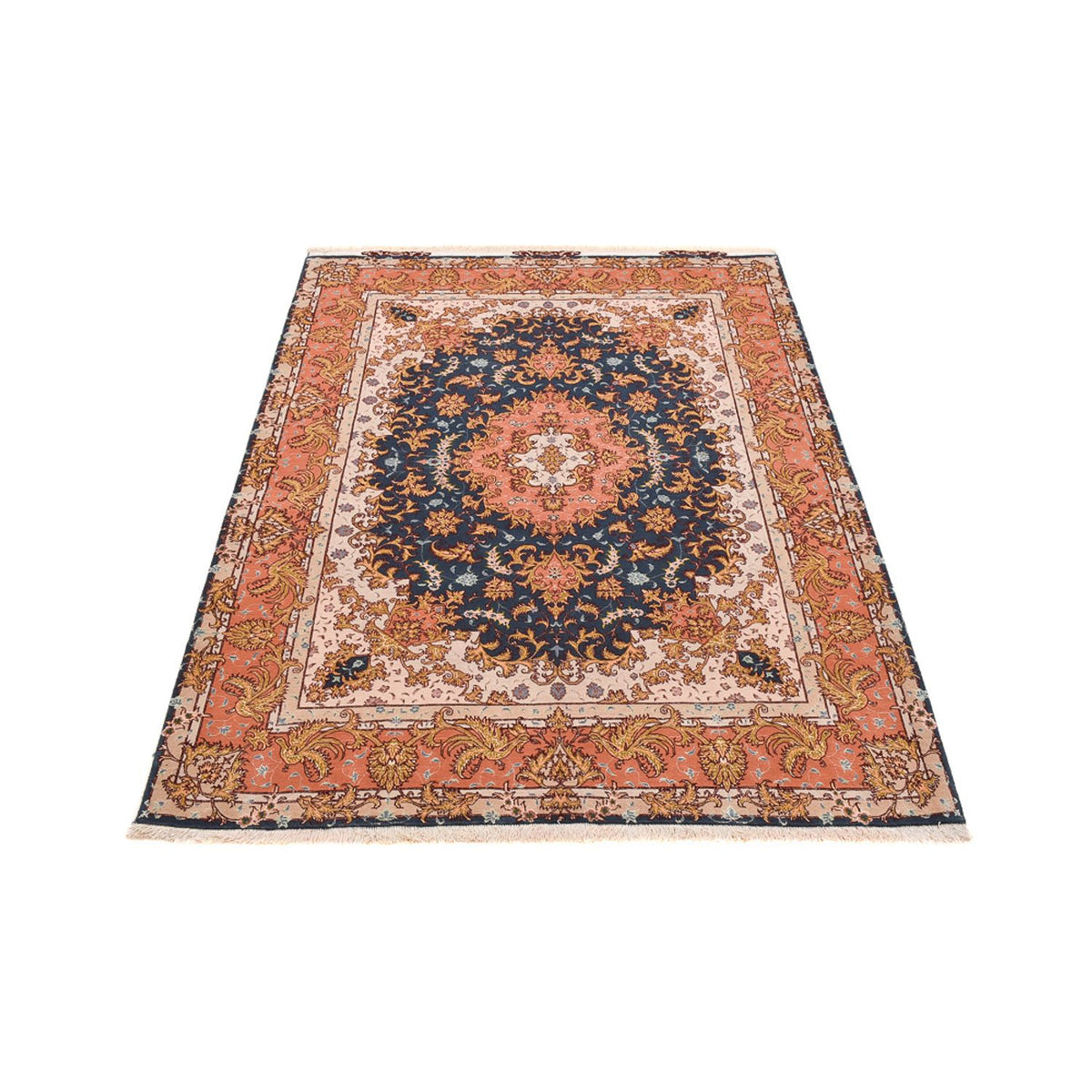 Dywan perski - Tabriz - Premium - 202 x 148 cm - wielokolorowy