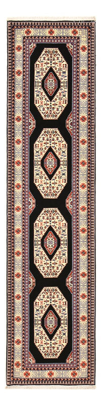 Biegacz Dywan perski - Tabriz - Premium - 305 x 75 cm - ciemnoniebieski