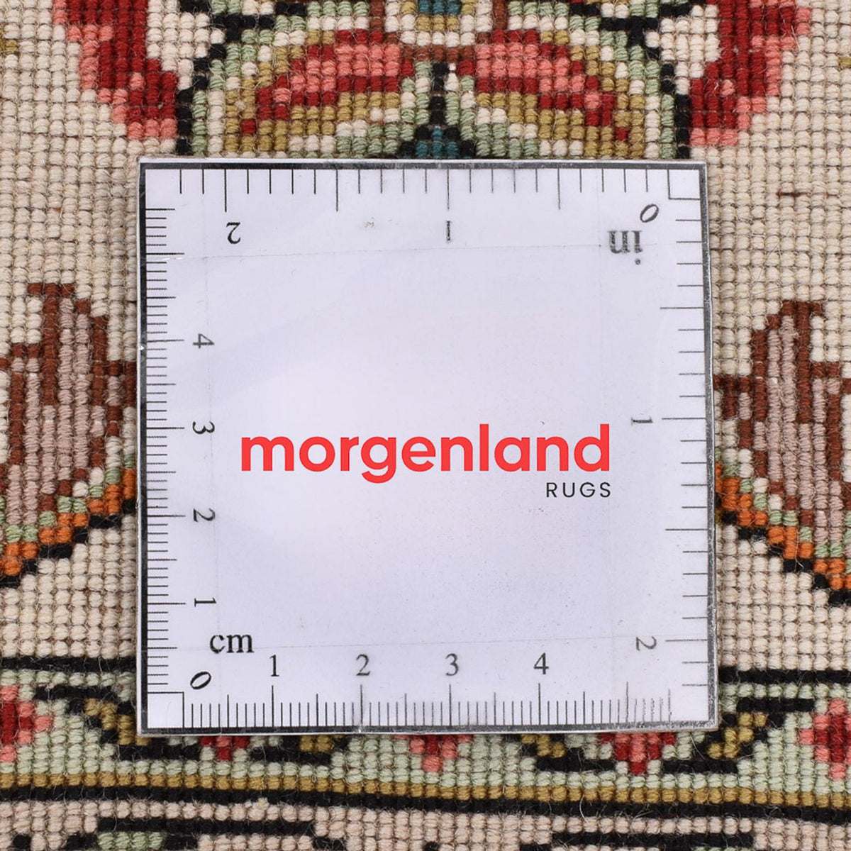 Biegacz Dywan perski - Tabriz - Królewski - 202 x 71 cm - kremowy