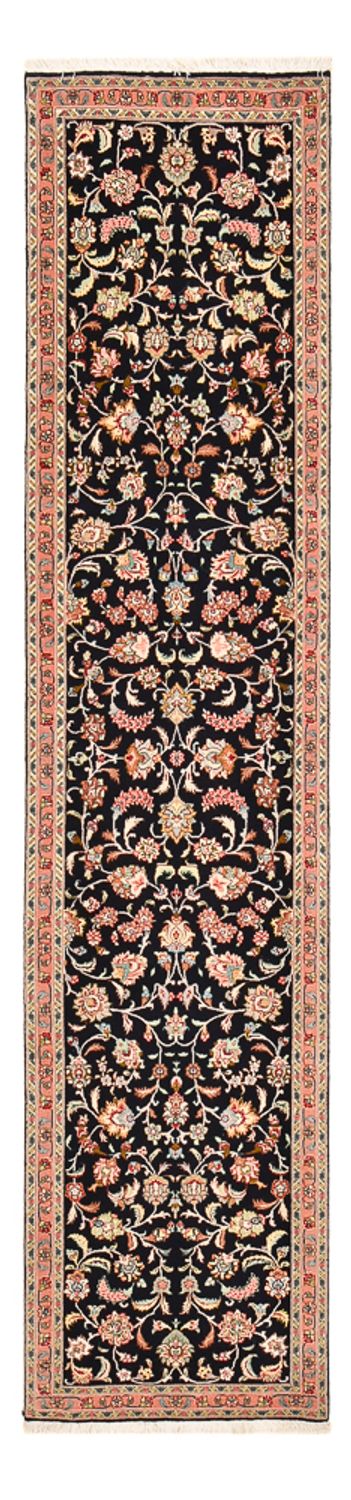 Biegacz Dywan perski - Tabriz - Premium - 290 x 69 cm - ciemnoniebieski