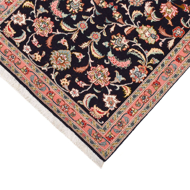 Biegacz Dywan perski - Tabriz - Premium - 290 x 69 cm - ciemnoniebieski