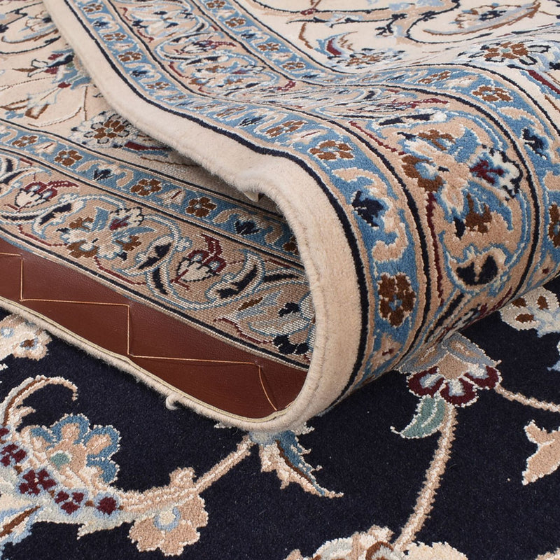 Dywan perski - Nain - Premium - 342 x 258 cm - ciemnoniebieski