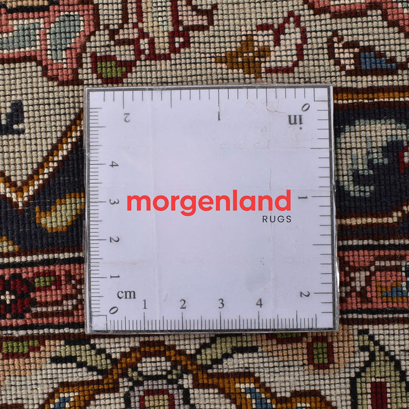 Dywan perski - Tabriz - Królewski - 263 x 252 cm - ciemny beż