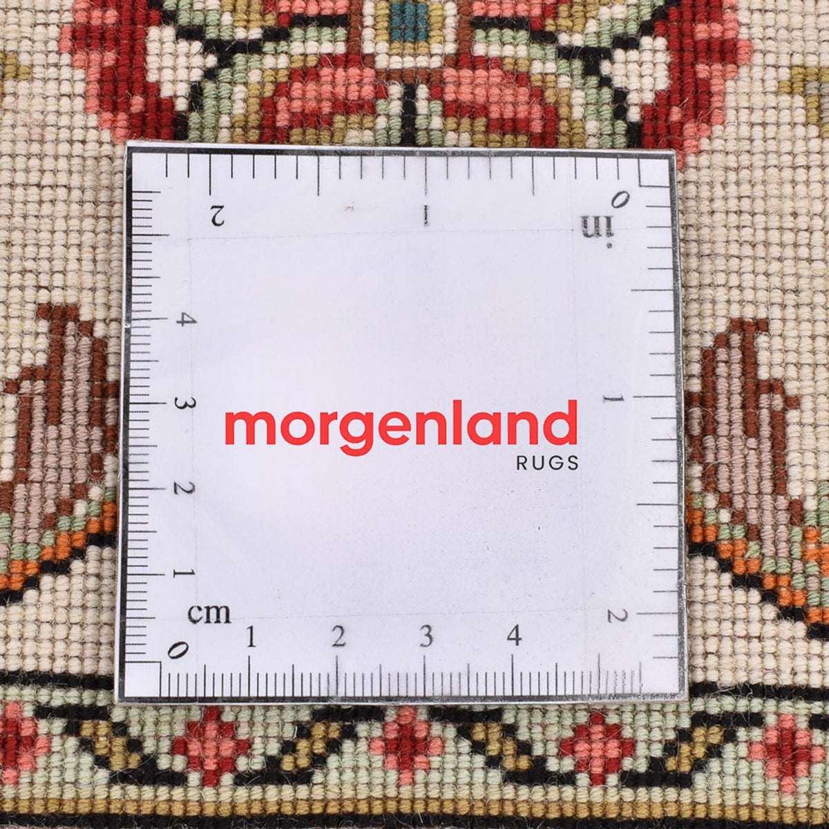 Biegacz Dywan perski - Tabriz - Królewski - 202 x 69 cm - kremowy