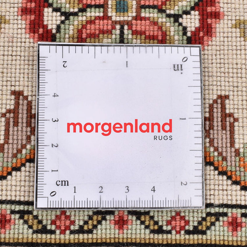 Biegacz Dywan perski - Tabriz - Królewski - 202 x 69 cm - kremowy