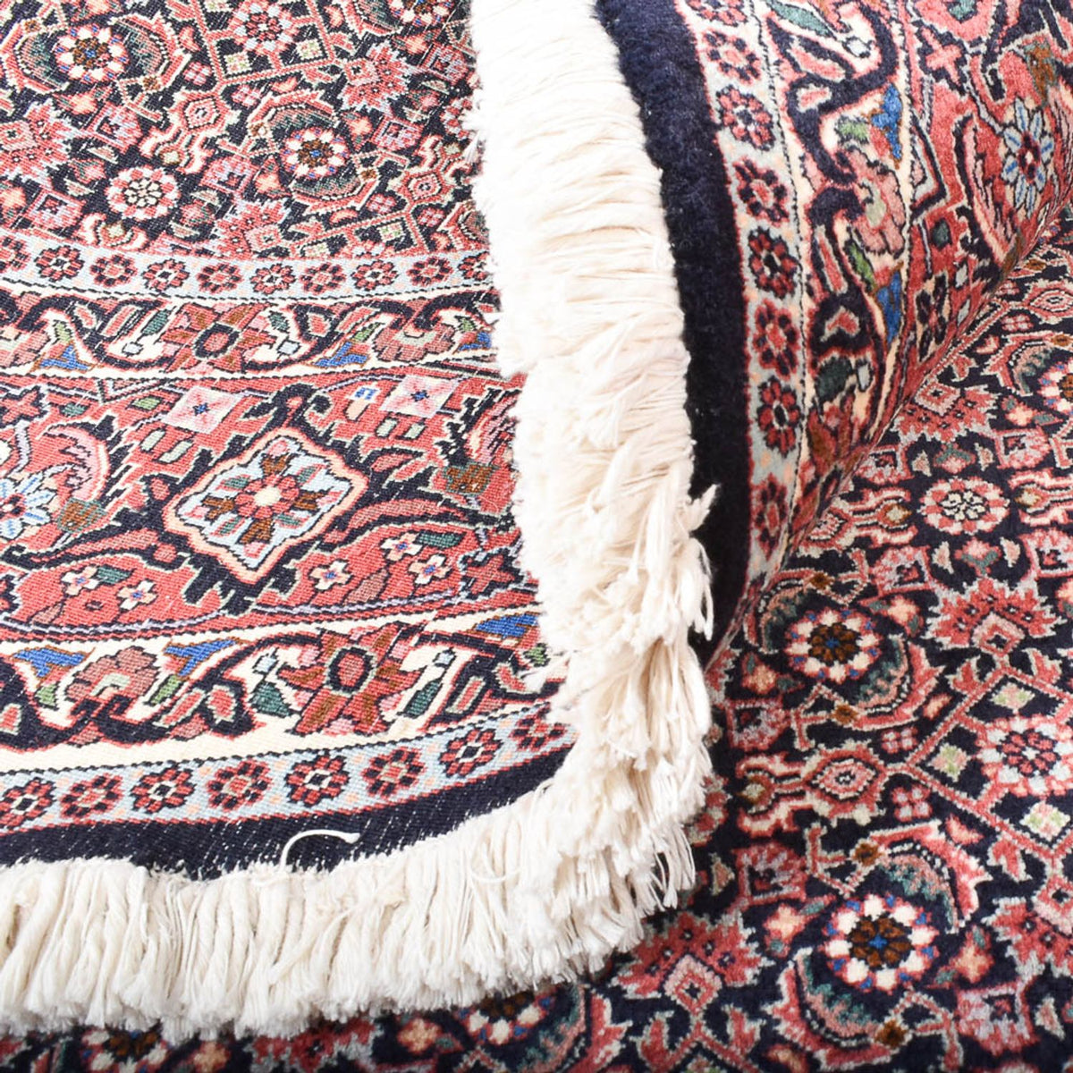 Dywan perski - Bijar okrągły  - 255 x 255 cm - rdza