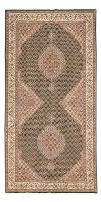 Biegacz Dywan perski - Tabriz - Premium - 404 x 203 cm - piaskowy