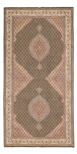 Biegacz Dywan perski - Tabriz - Premium - 404 x 203 cm - piaskowy