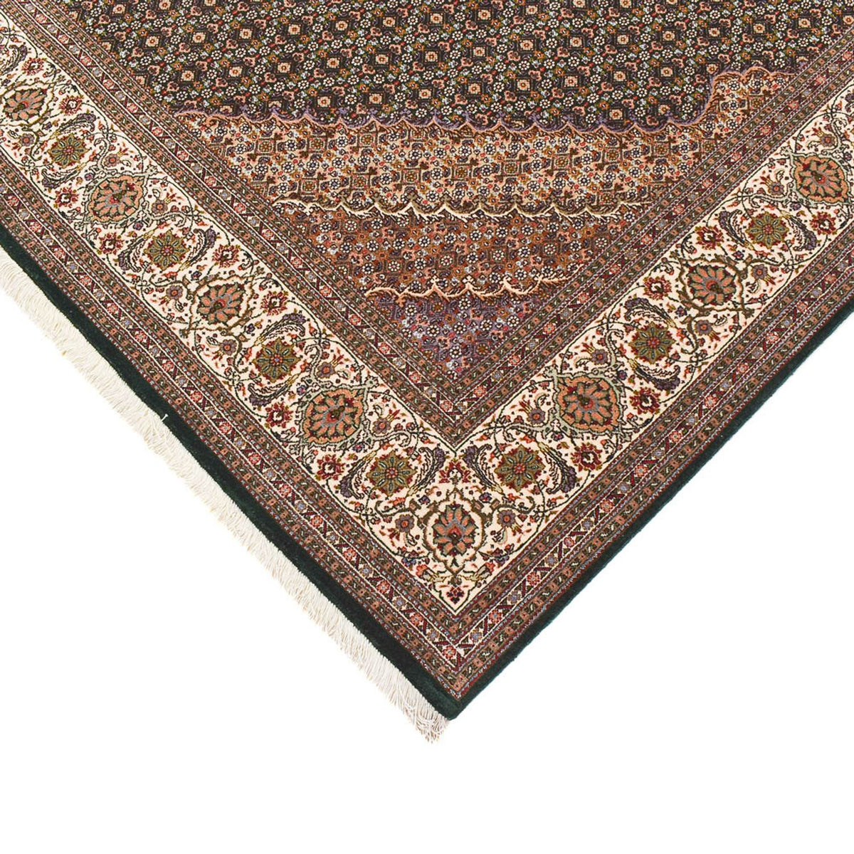 Biegacz Dywan perski - Tabriz - Premium - 404 x 203 cm - piaskowy