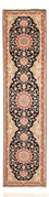 Biegacz Dywan perski - Tabriz - Premium - 308 x 74 cm - ciemnoniebieski
