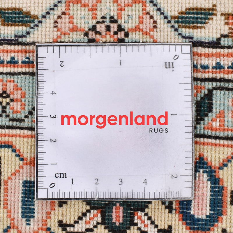 Biegacz Dywan perski - Tabriz - Królewski - 304 x 74 cm - jasnobrązowy