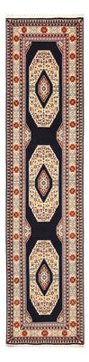 Biegacz Dywan perski - Tabriz - Premium - 300 x 73 cm - ciemnoniebieski