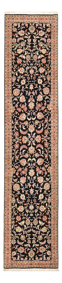 Biegacz Dywan perski - Tabriz - Premium - 300 x 66 cm - ciemnoniebieski