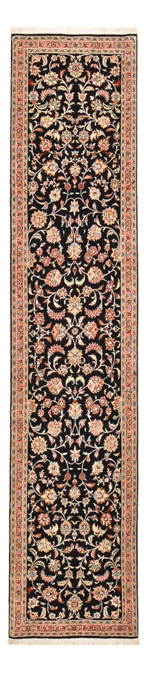 Biegacz Dywan perski - Tabriz - Premium - 300 x 66 cm - ciemnoniebieski