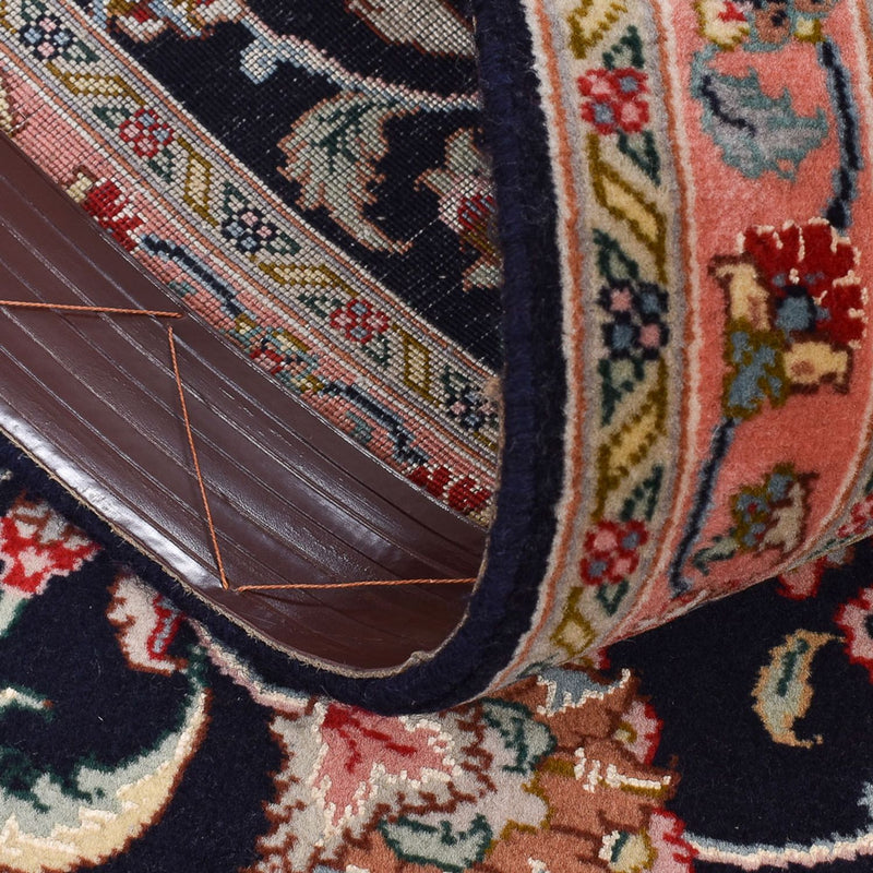 Biegacz Dywan perski - Tabriz - Premium - 300 x 66 cm - ciemnoniebieski