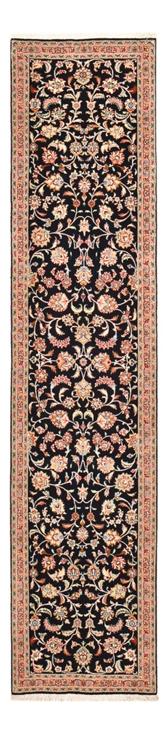 Biegacz Dywan perski - Tabriz - Premium - 300 x 67 cm - ciemnoniebieski