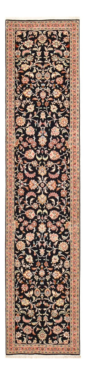 Biegacz Dywan perski - Tabriz - Premium - 300 x 67 cm - ciemnoniebieski