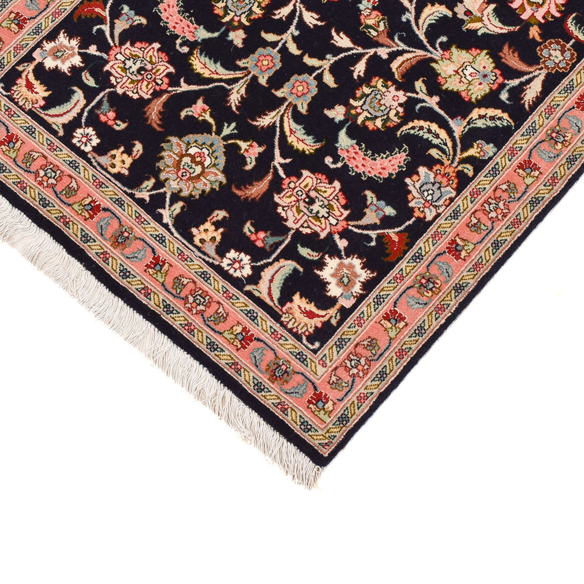 Biegacz Dywan perski - Tabriz - Premium - 300 x 67 cm - ciemnoniebieski