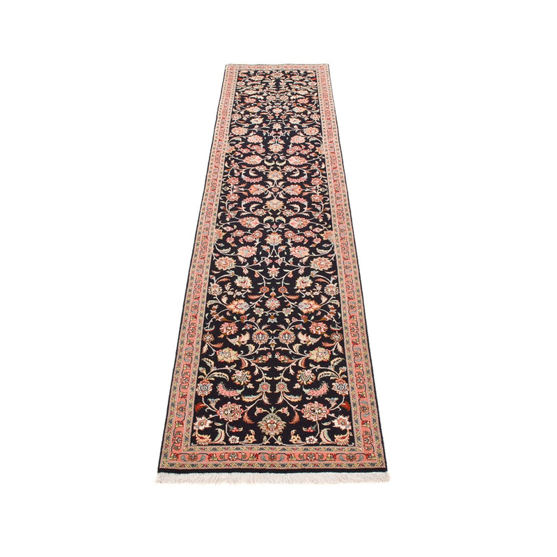 Biegacz Dywan perski - Tabriz - Premium - 300 x 67 cm - ciemnoniebieski