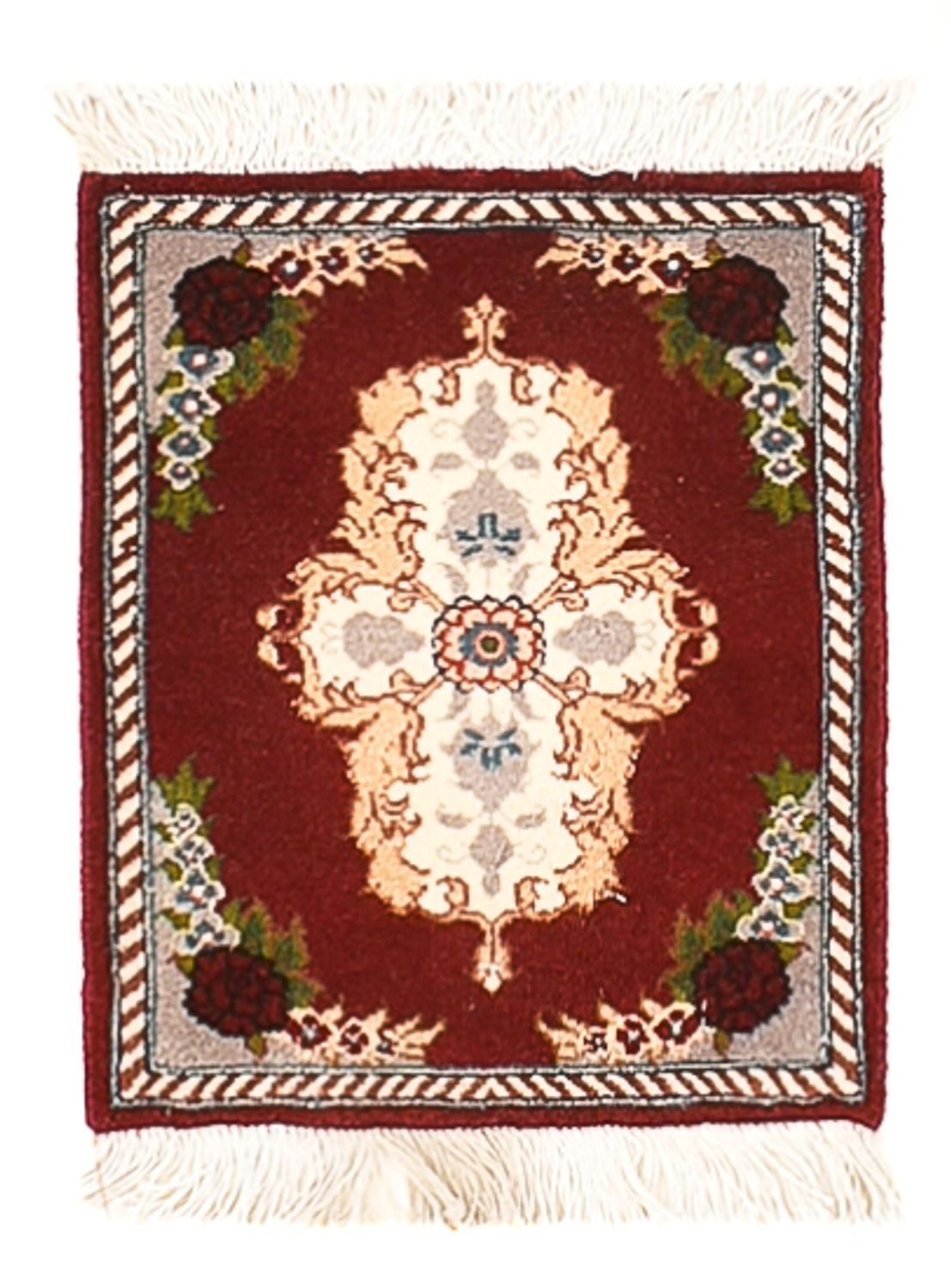 Dywan perski - Tabriz - Premium - 40 x 30 cm - ciemna czerwień