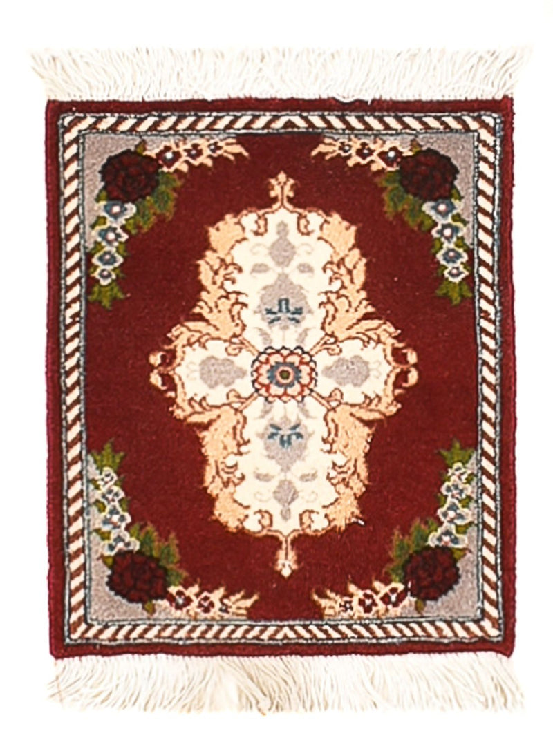 Dywan perski - Tabriz - Premium - 40 x 30 cm - ciemna czerwień
