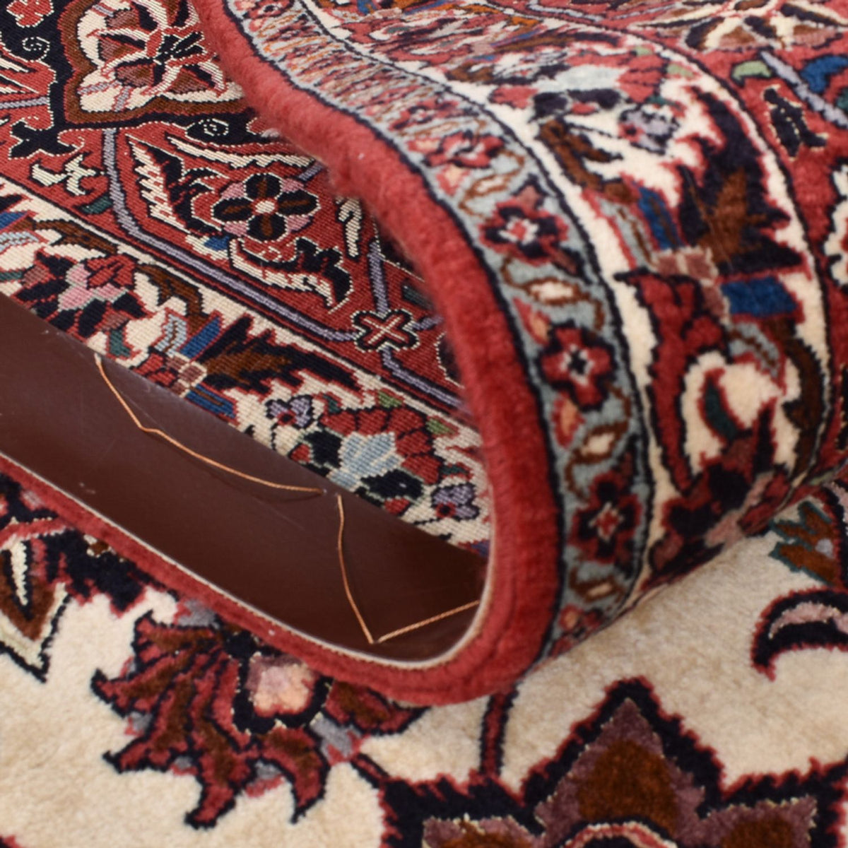 Dywan perski - Bijar kwadratowy  - 255 x 241 cm - rdza