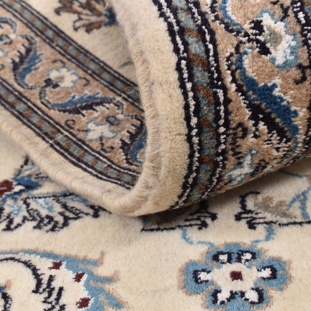 Biegacz Dywan perski - Nain - Królewski - 185 x 61 cm - kremowy