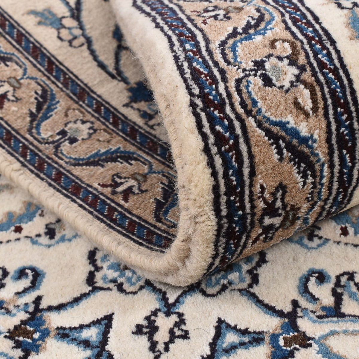 Biegacz Dywan perski - Nain - Królewski - 190 x 60 cm - kremowy