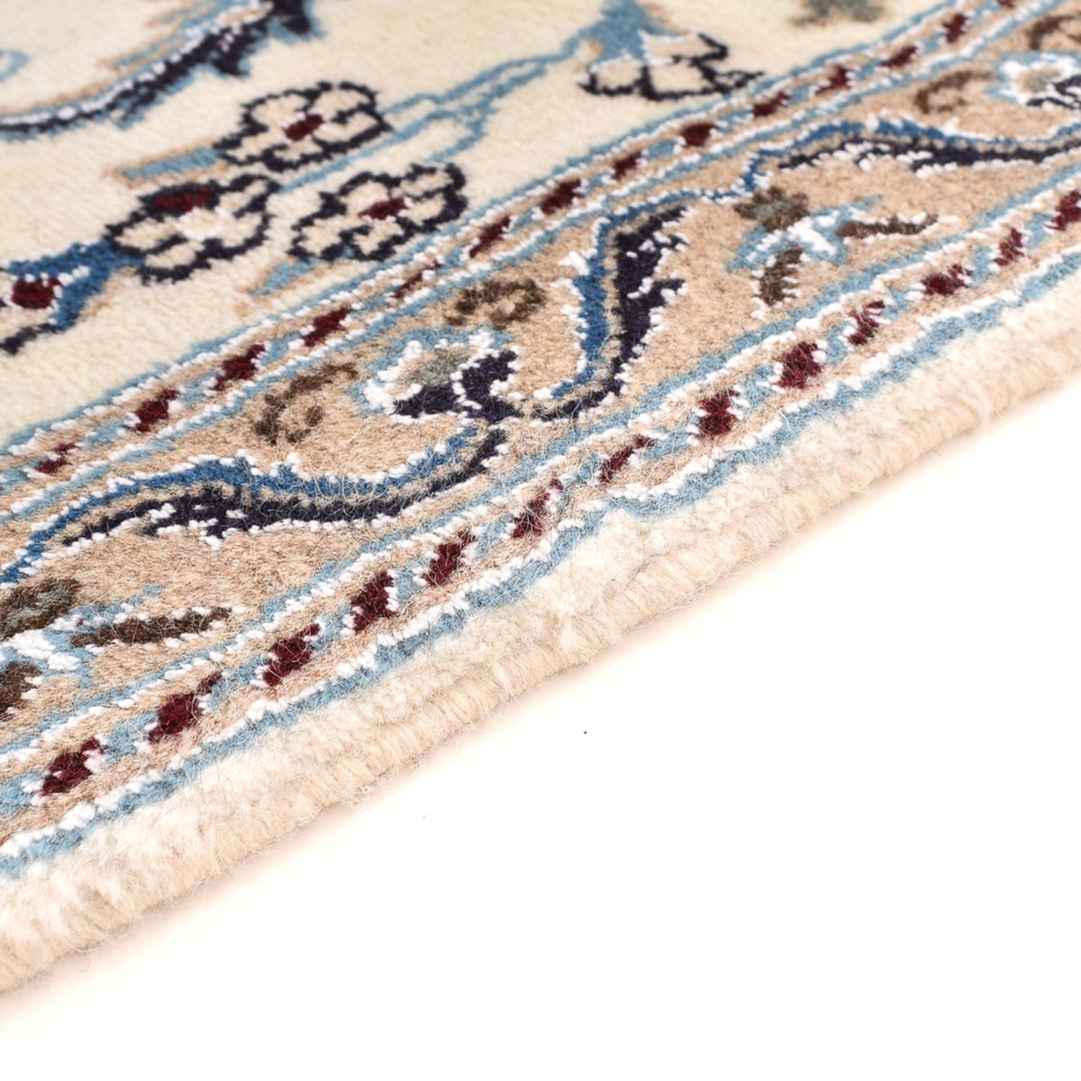 Biegacz Dywan perski - Nain - Królewski - 198 x 59 cm - kremowy