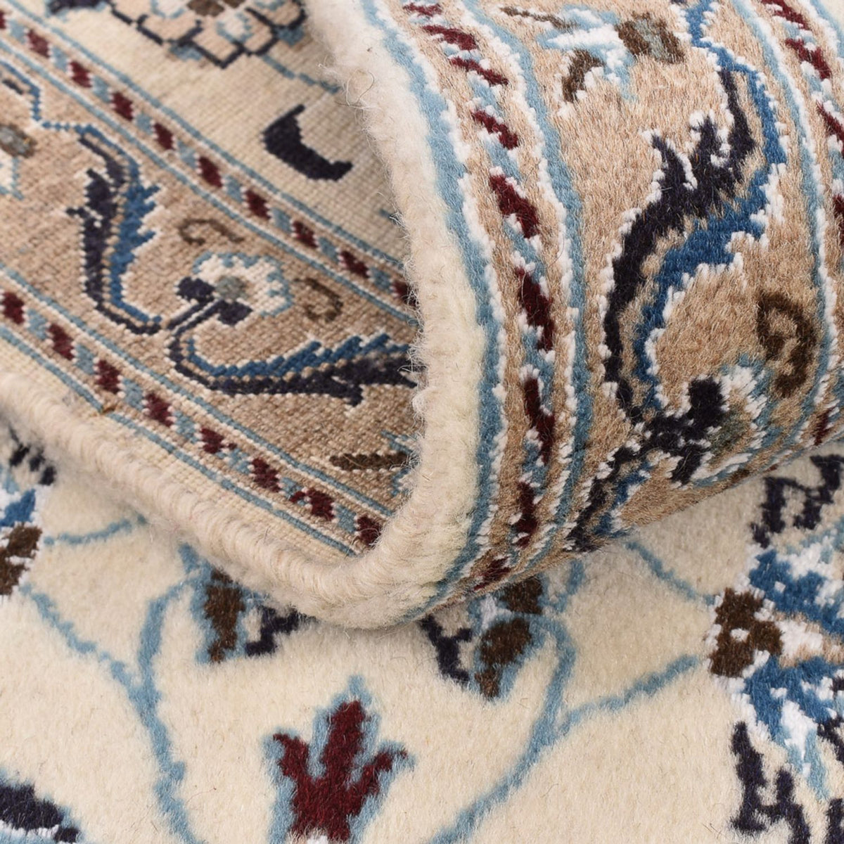 Biegacz Dywan perski - Nain - Królewski - 198 x 59 cm - kremowy