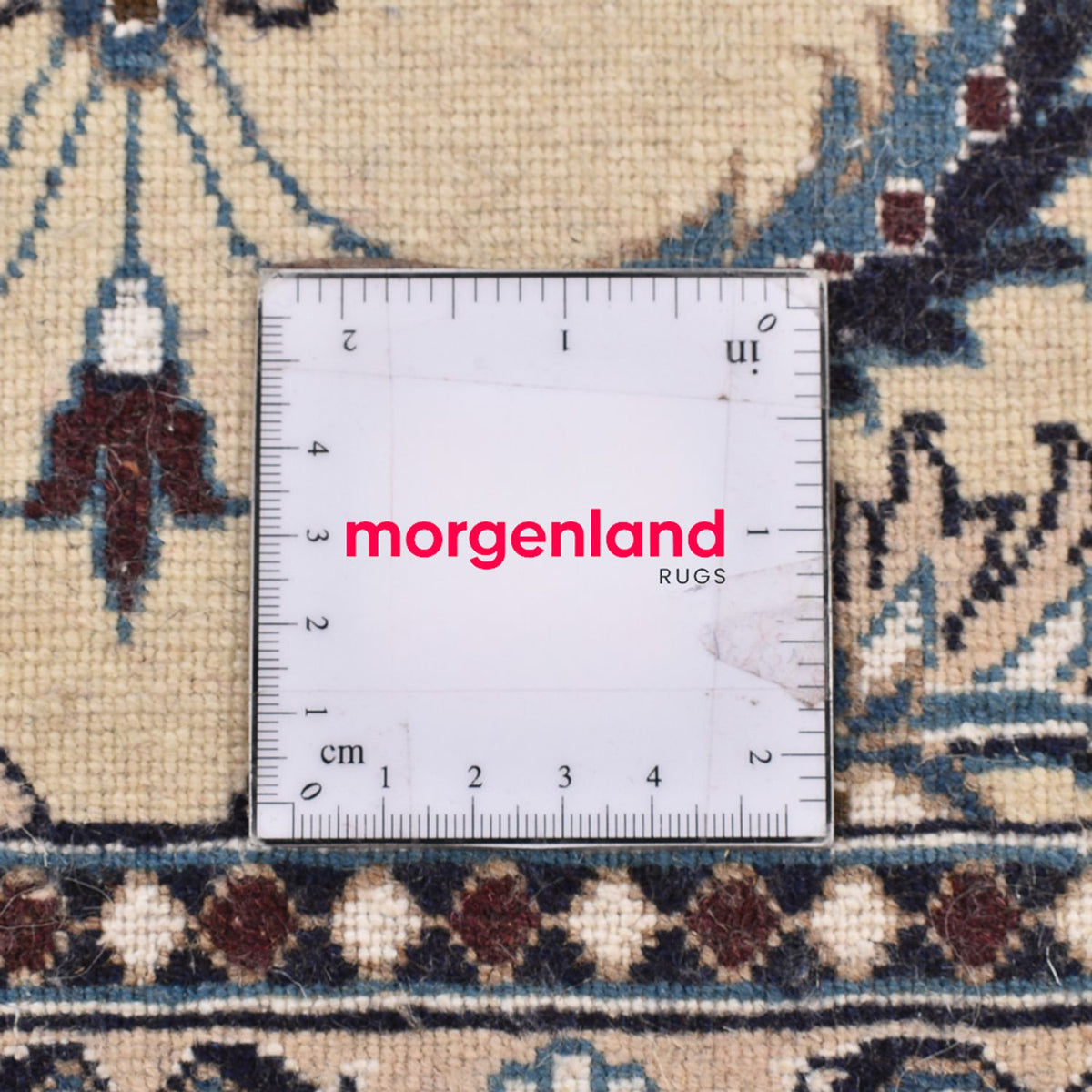 Biegacz Dywan perski - Nain - Królewski - 195 x 57 cm - kremowy