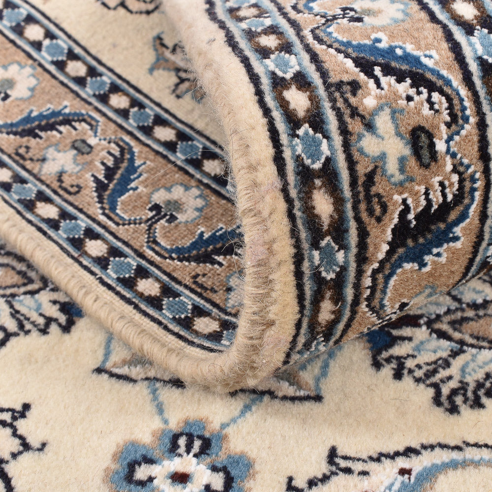 Biegacz Dywan perski - Nain - Królewski - 197 x 64 cm - kremowy